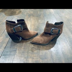 Vince Camuto brown booties